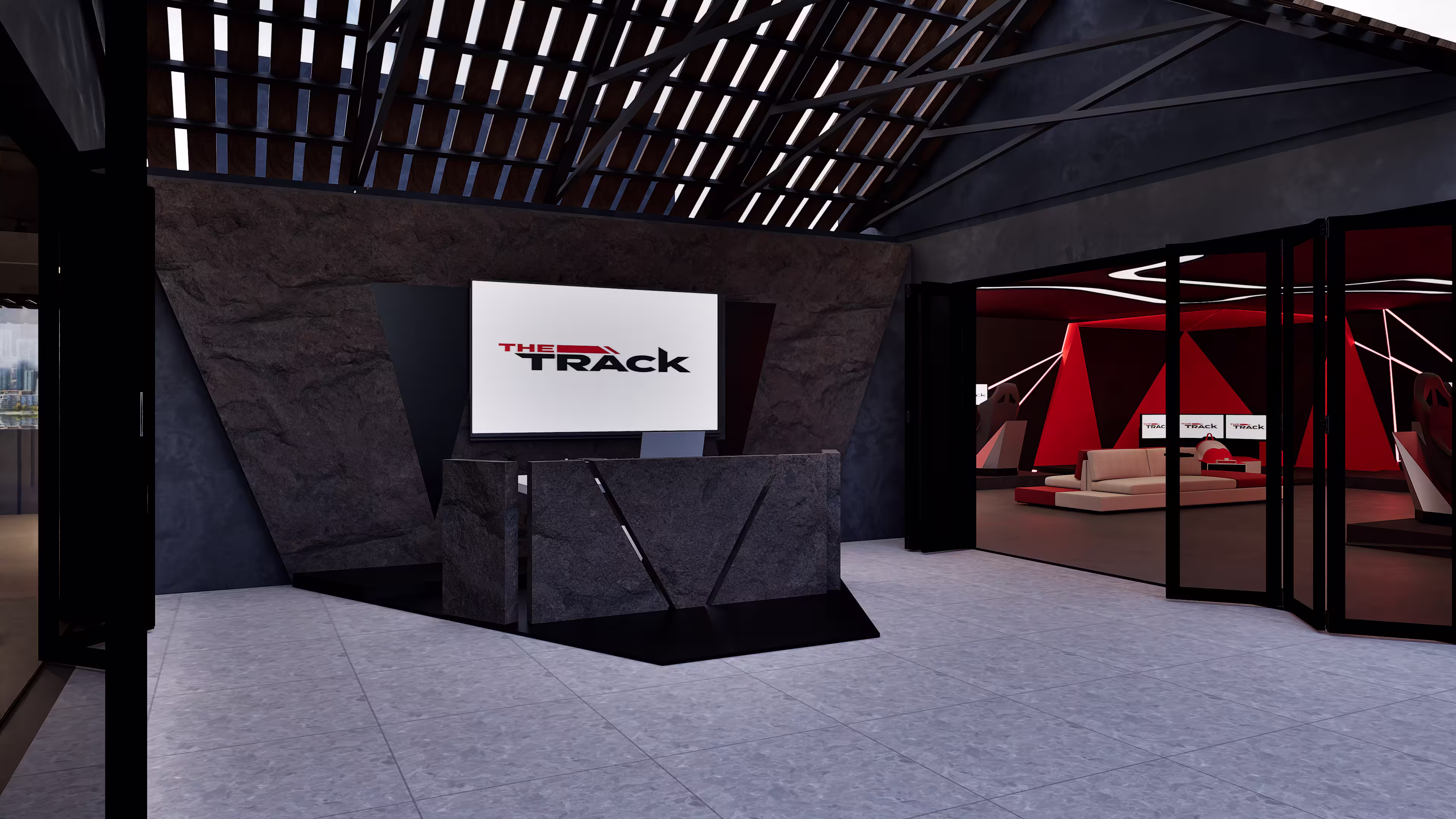 Guests enjoying drinks